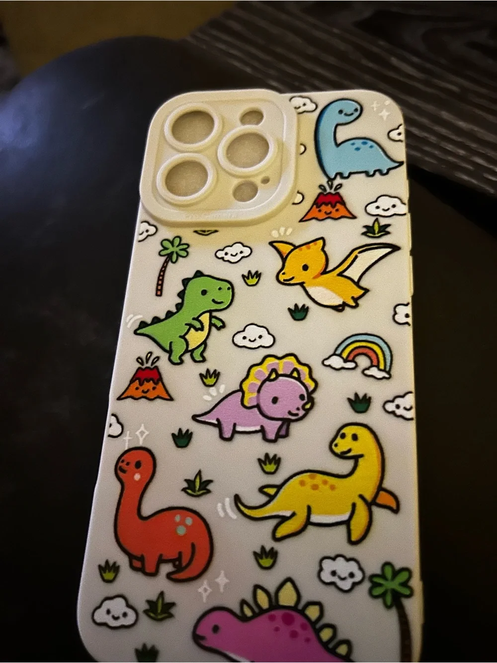 iPhone 16 Pro Max Case Soft Flexible TPU Dinosaur Safari, Animal Print